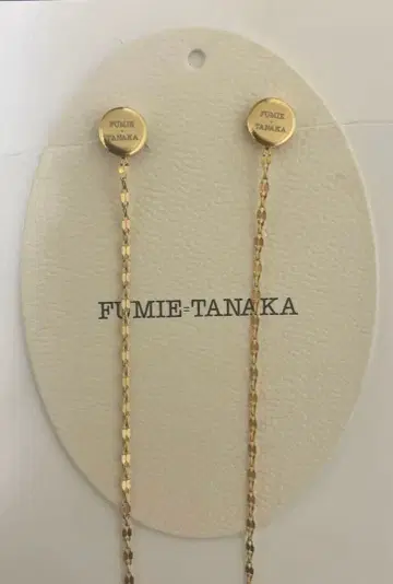 FUMIE TANAKA 골드 체인 귀걸이