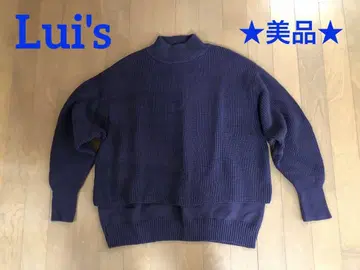 [ 새상품급 ] Lui's 다크 퍼플 터틀넥 스웨터