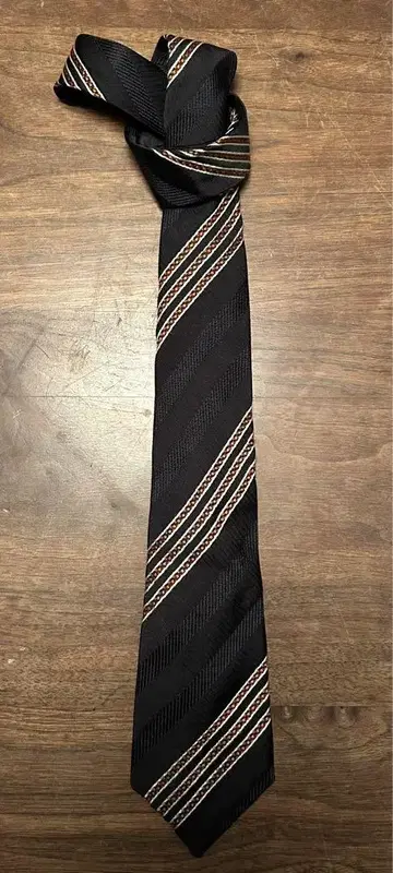 레어 패턴 Paul Smith 실크 넥타이 스트라이프 잉글랜드제!
