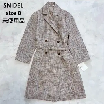 미사용 SNIDEL 자켓 미니 원피스 트위드 MIX 컬러 S