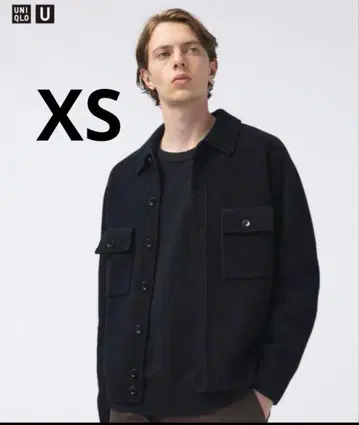 UNIQLO U 라무 니트 자켓 블랙