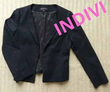 INDIVI 네이비 테일러드 자켓 38호