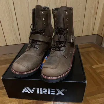 AVIREX 브라운 스웨이드 부츠