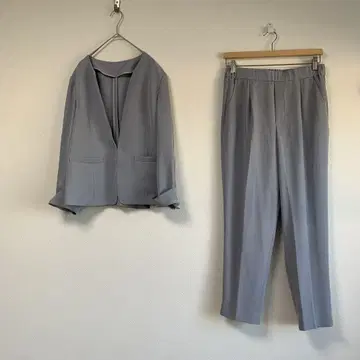 [새상품급] 화이트조라 노카라 셋업 라벤더