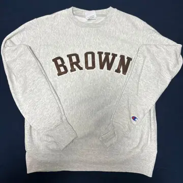 Champion Reverse Weave 맨투맨 S 그레이 BROWN