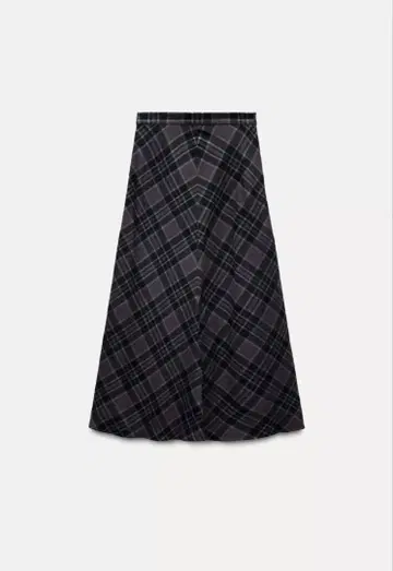 ZARA 롱 체크 스커트 L 사이즈