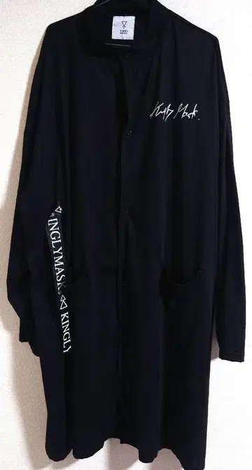 KINGLYMASK 킹리마스크 롱 가디건 셔츠 블랙