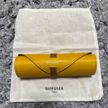 DIFFUSER Tokyo 안경 케이스 소가죽 가죽 롤형