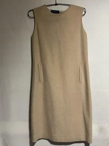 BEAMS JUSTIN OH 슬리브리스 원피스 10호 베이지