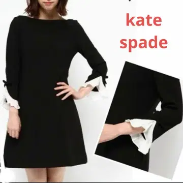 새상품급 케이트 스페이드 kate spade 보트넥 프릴 소매 원피스