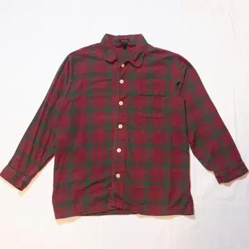 파자마 셔츠 LANDS END US 구제 의류 L 체크 셔츠 랜즈엔드