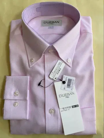 미사용 새상품 DURBAN 와이셔츠 40-78 핑크 계열