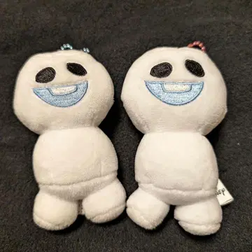 안나와 눈의 여왕 스노우기스 봉제 인형 키링 2개 세트