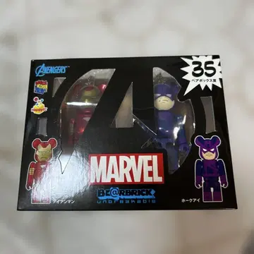 MARVEL BE@RBRICK 아이언맨 호크아이 2체 세트 35