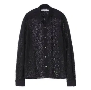 JOHNLAWRENCESULLIVAN LACE SHIRT 48 BLACK