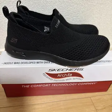 SKECHERS 아치핏 블랙 슬립온