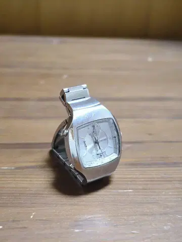 SEIKO 자동 시계 실버 스퀘어 페이스