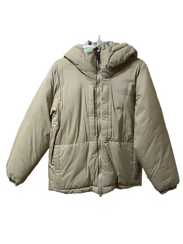 신동품 The North Face 후드 부착 다운 자켓 베이지