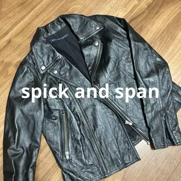 SPICK AND SPAN 라이더 자켓 블랙