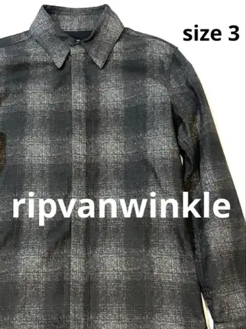 ripvanwinkle (립) 옴브레 긴팔 셔츠 M