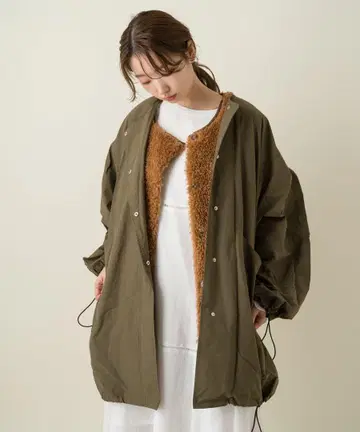 Kastane 밀리터리 코트 x 보아 베스트 set