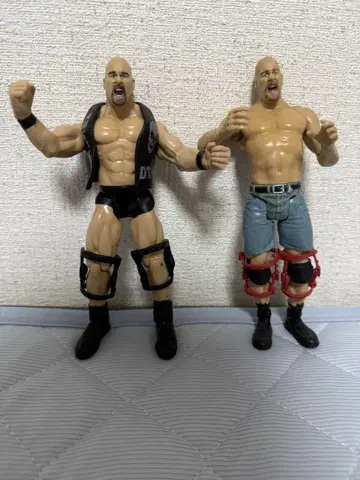 WWE WWF 스톤콜드 스티브 오스틴 피규어 2체 세트