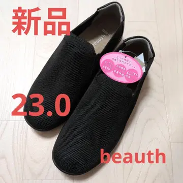 새상품 beauth 플랫슈즈 23.0 니치만 편안한 핏 미끄럼 방지