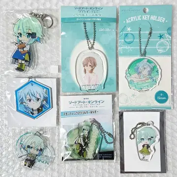 SAO 소드 아트 온라인 시논 아크릴 키링 7개