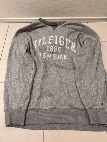 TOMMY HILFIGER 그레이 후드티 XL