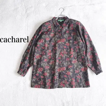 cacharel 꽃무늬 블랙 긴팔 셔츠