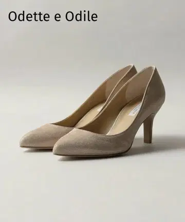 베이지 스웨이드 스틸레토 하이힐 7cm 펌프스