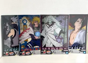 NARUTO 돌풍전 인술의 인연 제일복권 G상 클리어 포스터 4세트