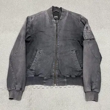 900 DENHAM APEX BOMBER Washed Black Sz S