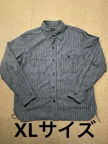 텐더 로인 스트라이프 샴브레이 셔츠 XL 사이즈