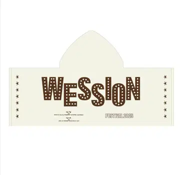 WEST. WESSION 후드 부착 페이스 타월