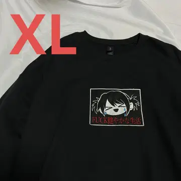 JIKO 맨투맨 건강한 생활 블랙 XL