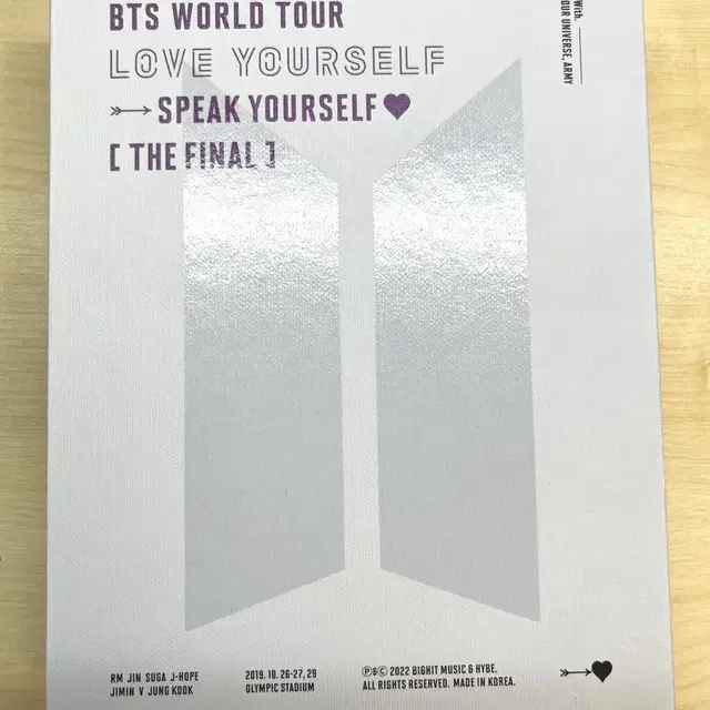 방탄소년단 스픽콘 파이널 디비디