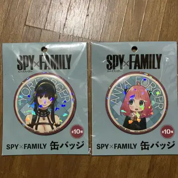 SPY x FAMILY BIG 캔뱃지 아냐 요르 2개 세트