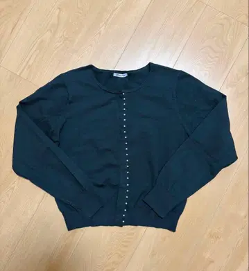 COHINA 펄 가디건 딥 그린 짙은 녹색