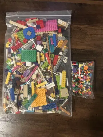 LEGO 작은 부품과 블록