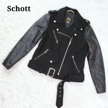 Schott 원스타 이소재 절개 퀼팅 충전솜 라이더스