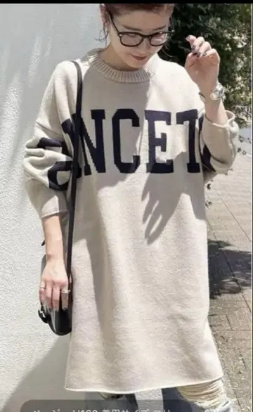 [ Spick and Span ] 빅 로고 니트 원피스