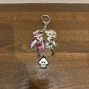 Splatoon 이카스 러버 부착 아크릴 키링 시오컬러스