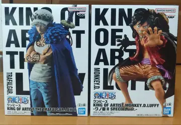 원피스 KING OF ARTIST 피규어 루피&로 2체 세트!