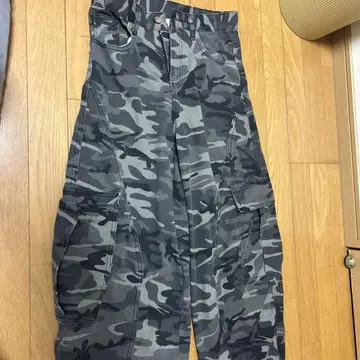 카모 패턴 카고 팬츠