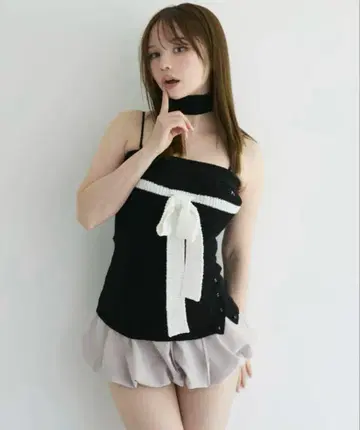 andmary Candice ribbon bare tops