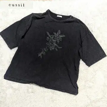 cussil 블랙 오버 사이즈 T셔츠 L
