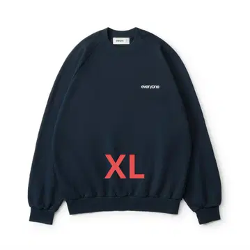 everyone original logo 크루 스웨트 (NAVY)