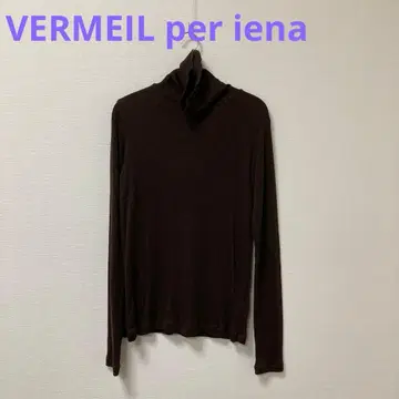 VERMEIL per iena 워셔블 울 골지 터틀넥