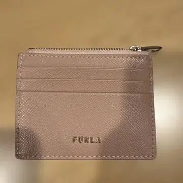 FURLA 핑크 가죽 카드 케이스